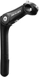 ZOOM Quick Comfort Adjustable Stem - 90mm 25.4 Clamp Adjustable 80-150deg 25.4-24tpi Quill Aluminum Black
