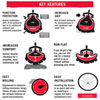 TANNUS Armour Tire Insert - 20 x 3.0-4.0" - Single